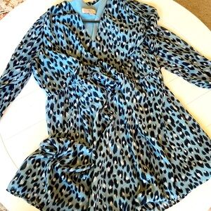 Gorgeous Animal Print Babydoll Dress